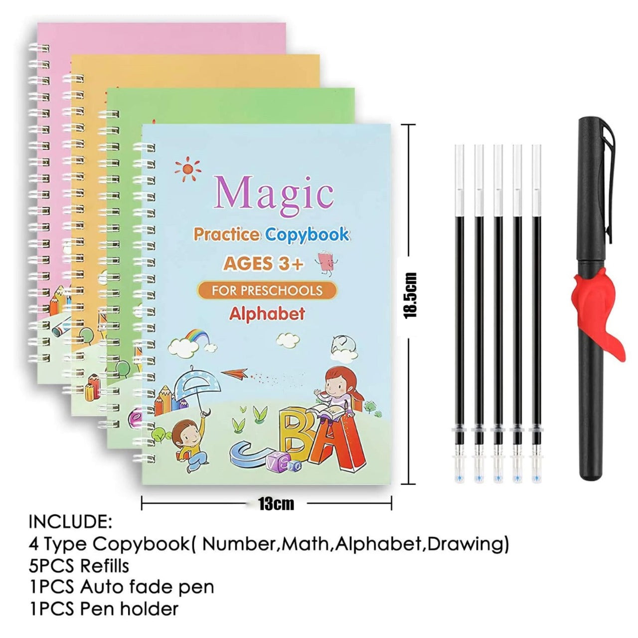 Magic Practice Copybook Set – Reusable Learning for Kids 3+