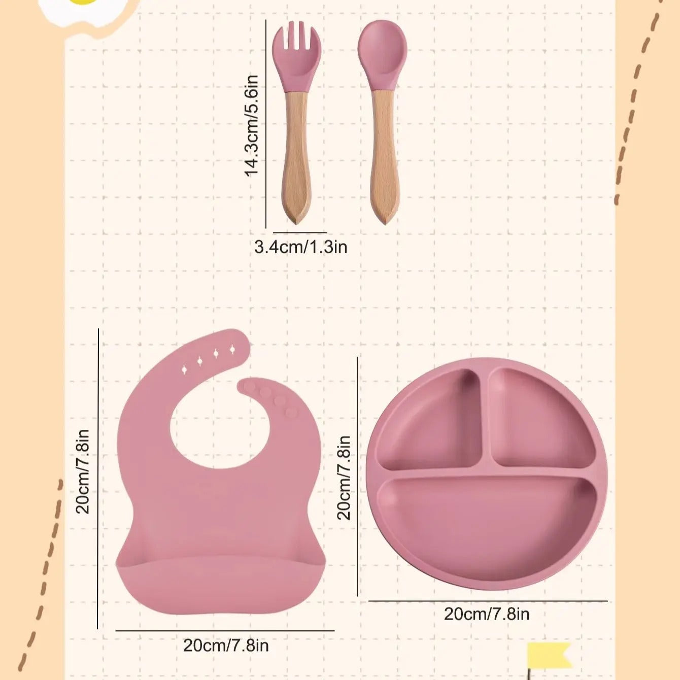 Silicone Baby Feeding Set
