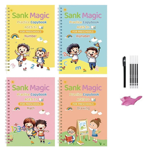 Magic Practice Copybook Set – Reusable Learning for Kids 3+